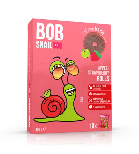 Bob Snail jabłko-truskawka 100g